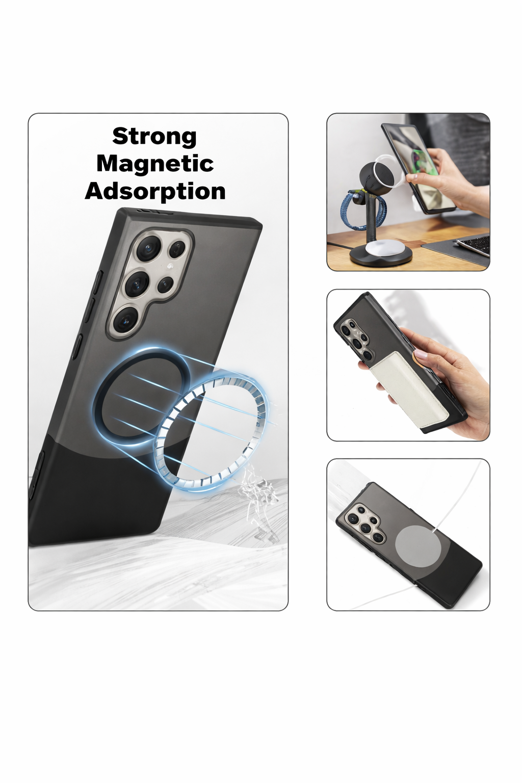 Detachable Magnetic MagSafe Back Cover for Samsung Galaxy Series - Image 2