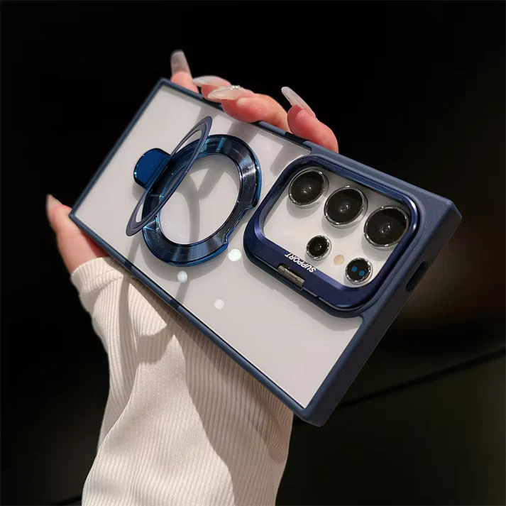 Luxury MagSafe Magnetic Case with Single Stand - Image 3